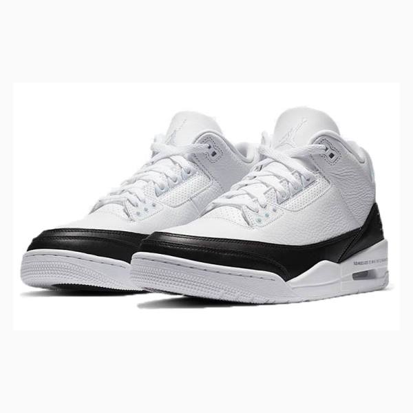 Nike Retro SP Fragment Basketskor Air Jordan 3 Herr Vita Svarta | JD-453LS