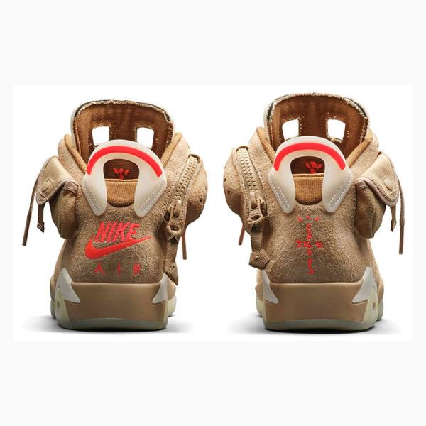 Nike Retro SP Travis Scott British Basketskor Air Jordan 6 Herr Khaki | JD-832DC