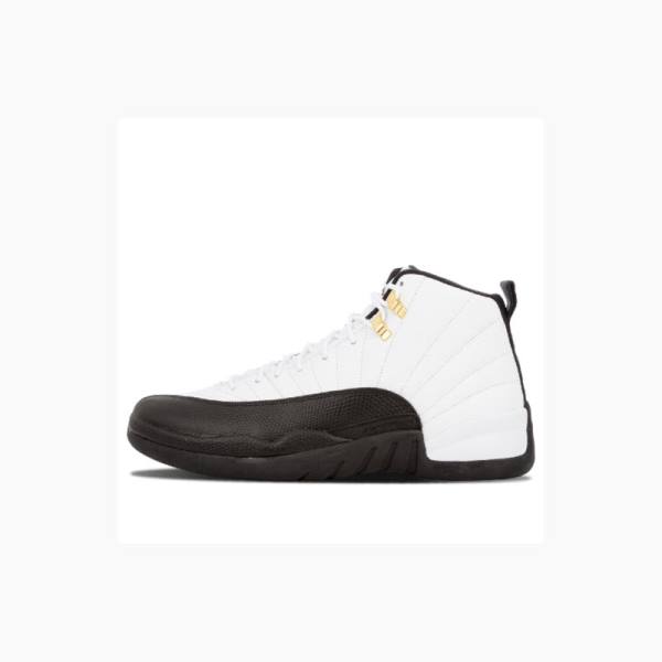 Nike Retro Taxi Basketskor Air Jordan 12 Herr Vita Svarta | JD-657NQ