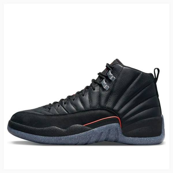 Nike Retro Utility Grind Basketskor Air Jordan 12 Herr Svarta | JD-789BW