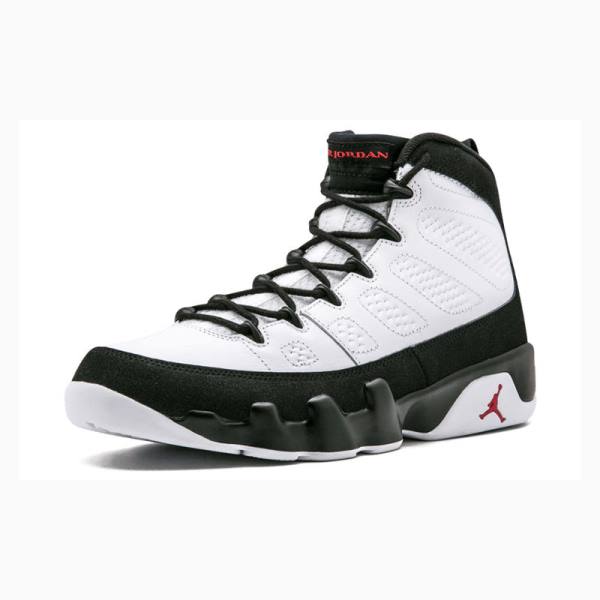 Nike Retro Worldwide Appeal Basketskor Air Jordan 9 Herr Vita Svarta | JD-729SB