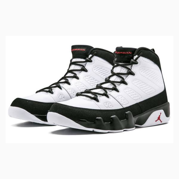 Nike Retro Worldwide Appeal Basketskor Air Jordan 9 Herr Vita Svarta | JD-729SB