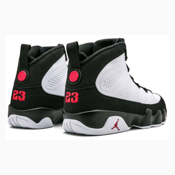 Nike Retro Worldwide Appeal Basketskor Air Jordan 9 Herr Vita Svarta | JD-729SB