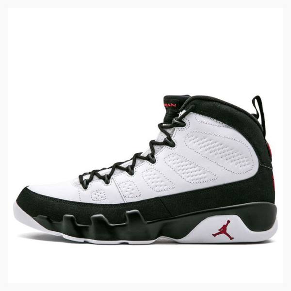 Nike Retro Worldwide Appeal Basketskor Air Jordan 9 Herr Vita Svarta | JD-729SB