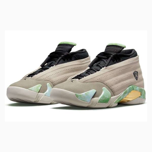 Nike Retro x Aleali May Fortune Basketskor Air Jordan 14 Dam Beige | JD-702VR