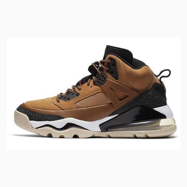 Nike Spizike 270 Boot Wheat Basketskor Air Jordan Herr Svarta Bruna | JD-623AC