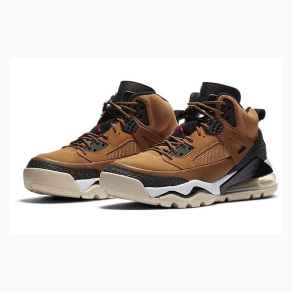 Nike Spizike 270 Boot Wheat Basketskor Air Jordan Herr Svarta Bruna | JD-623AC