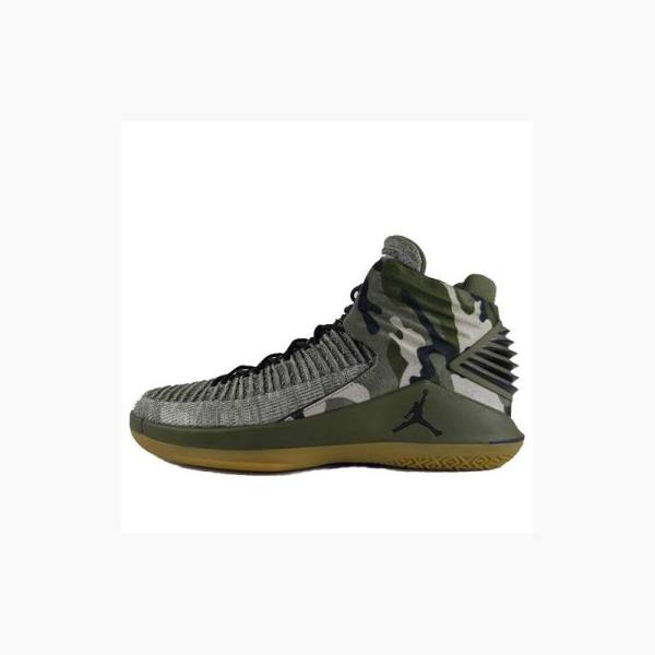 Nike Veterans Day Basketskor Air Jordan 32 Herr Olivgröna | JD-478IP