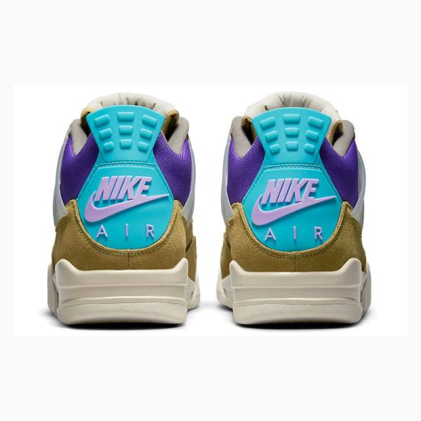 Nike X Union LA 'Desert Moss' 30 Basketskor Air Jordan 4 Herr Bruna Lila Blå | JD-180MG