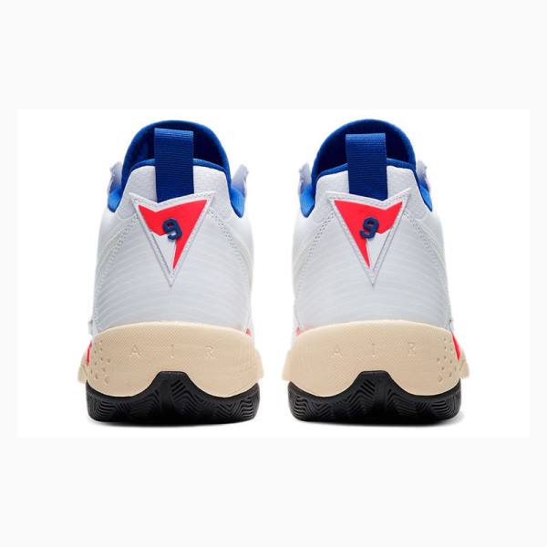 Nike Zoom 92 Ultramarine Basketskor Air Jordan Dam Vita Blå Röda | JD-874YN